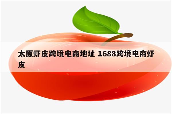 太原虾皮跨境电商地址 1688跨境电商虾皮