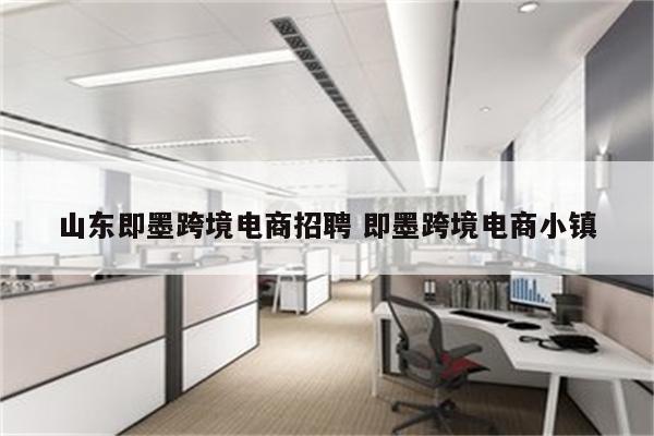 山东即墨跨境电商招聘 即墨跨境电商小镇