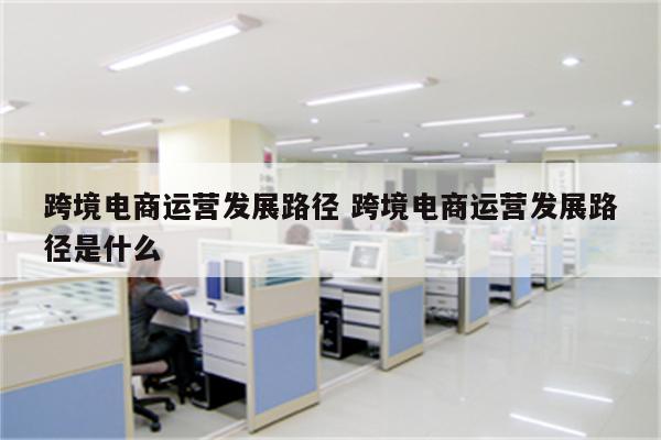 跨境电商运营发展路径 跨境电商运营发展路径是什么