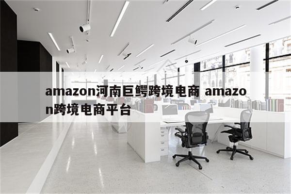 amazon河南巨鳄跨境电商 amazon跨境电商平台