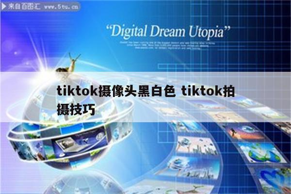 tiktok摄像头黑白色 tiktok拍摄技巧
