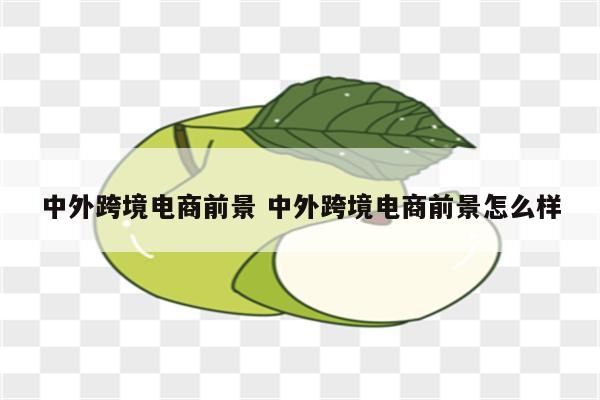 中外跨境电商前景 中外跨境电商前景怎么样
