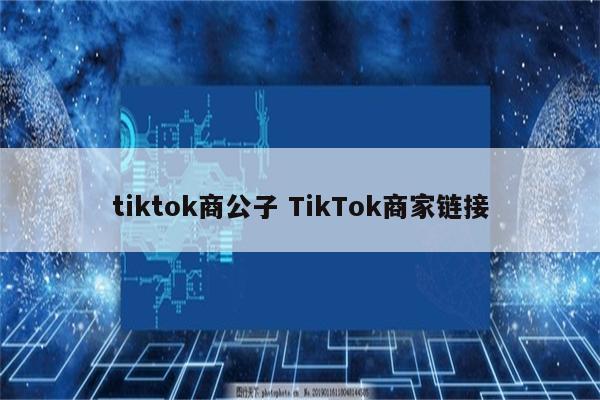 tiktok商公子 TikTok商家链接