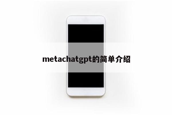 metachatgpt的简单介绍