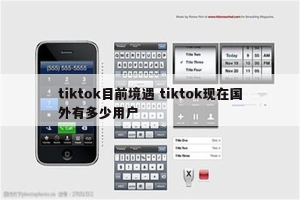 tiktok目前境遇 tiktok现在国外有多少用户