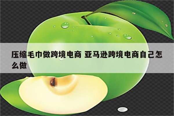 压缩毛巾做跨境电商 亚马逊跨境电商自己怎么做